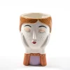 Vaso in ceramica 13,5x12,5xH19,5 cm bianco