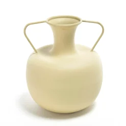 Vaso in metallo Ø20xH24 cm nero