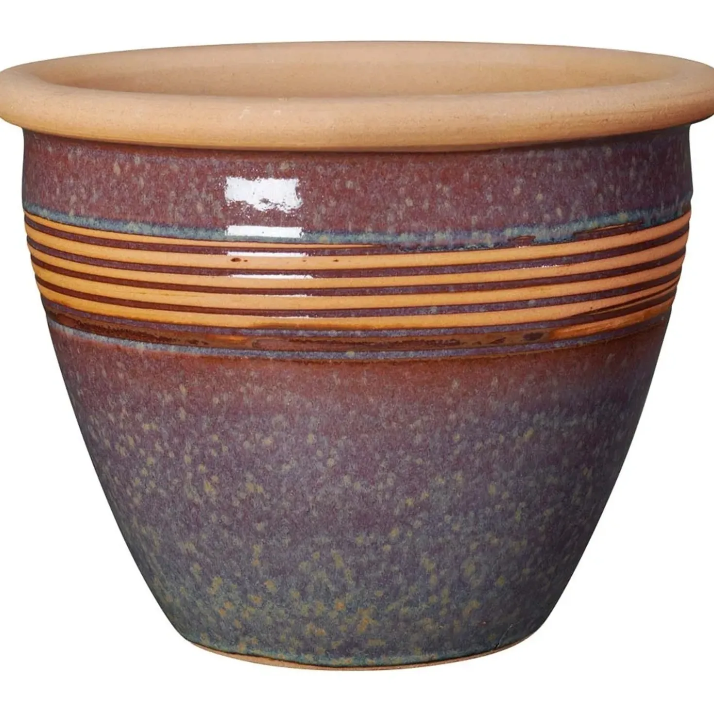 Vaso in terracotta smaltata Romance Deroma Ø 44 cm