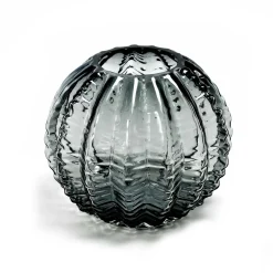Vaso in vetro Ø17xH15,5 cm bianco