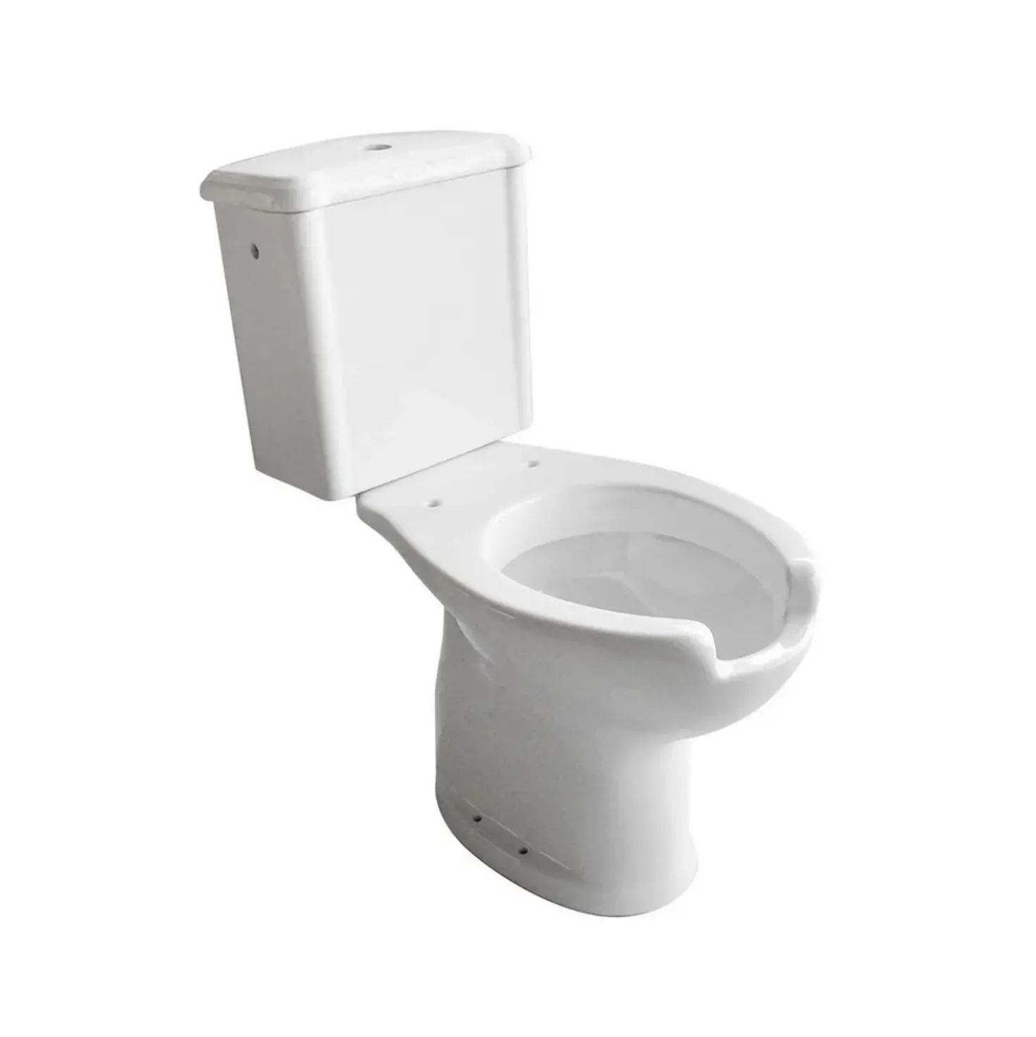 Vaso monoblocco per disabili con cassetta scarico a pavimento