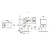 Vaso Morning rimless monoblocco filo muro