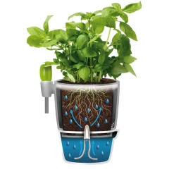 Vaso per erbe aromatiche Elho Brussels All-in 1 Ø 13x22 cm antracite