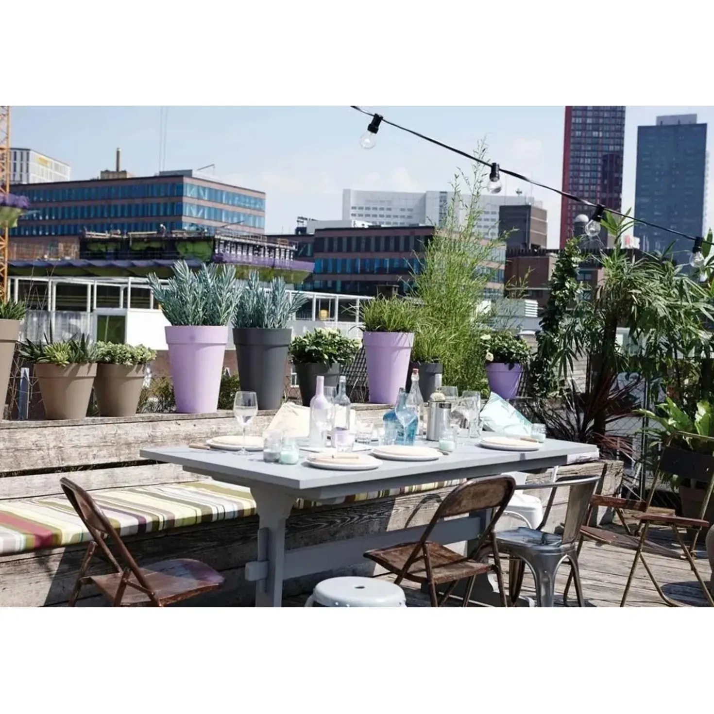 Vaso per piante alto Elho Loft Urban Ø 35 cm antracite