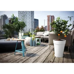 Vaso per piante alto Elho Loft Urban Ø 35 cm bianco