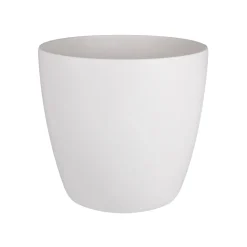 Vaso per piante con rotelle Elho Brussels rotondo Ø 35 bianco