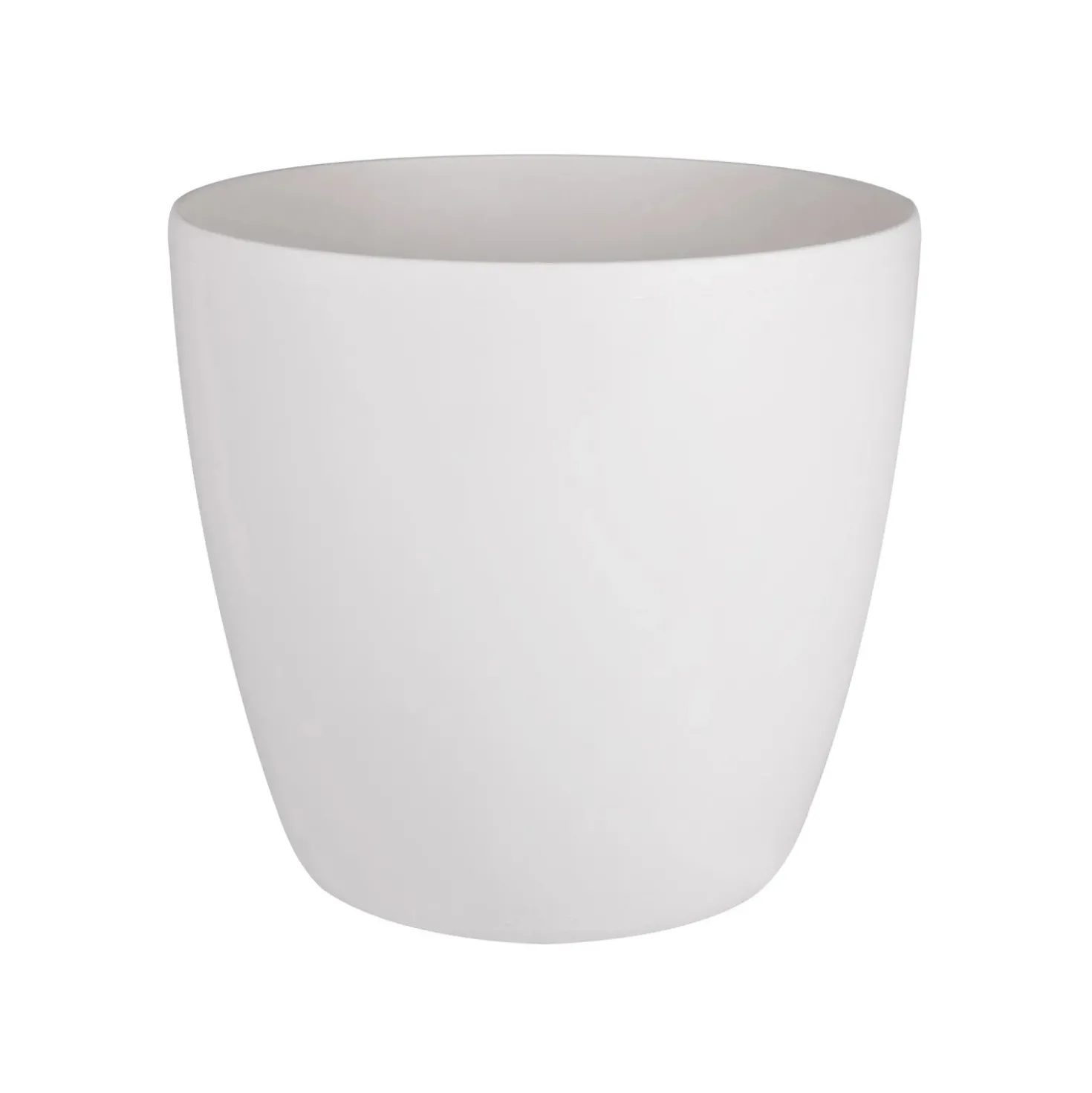 Vaso per piante con rotelle Elho Brussels rotondo Ø 35 bianco