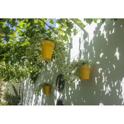 Vaso per piante da appendere Mymood Air 20 cm ocra plastica riciclata