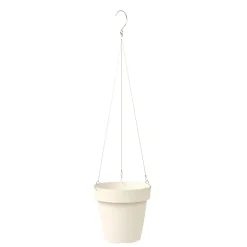 Vaso per piante da appendere Mymood Air 20 cm bianco plastica riciclata