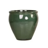 Vaso per piante da esterno in ceramica S 39,5x39,5x37,5 cm verde
