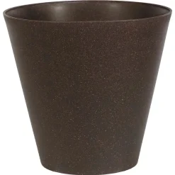 Vaso per piante Eco Wood in plastica Ø 30 cm caffè