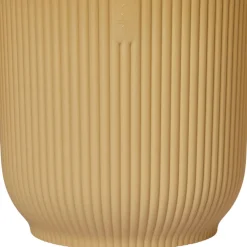 Vaso per piante Elho Vibes Fold Ø 18x17 cm giallo burro
