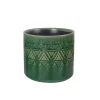 Vaso per piante in ceramica S 14,5x14,5x13 cm verde