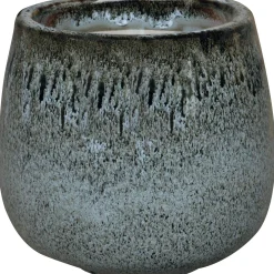 Vaso per piante in ceramica 14x14 cm nero