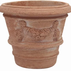 Vaso per piante in terracotta imprunetino festonato ø 20 cm