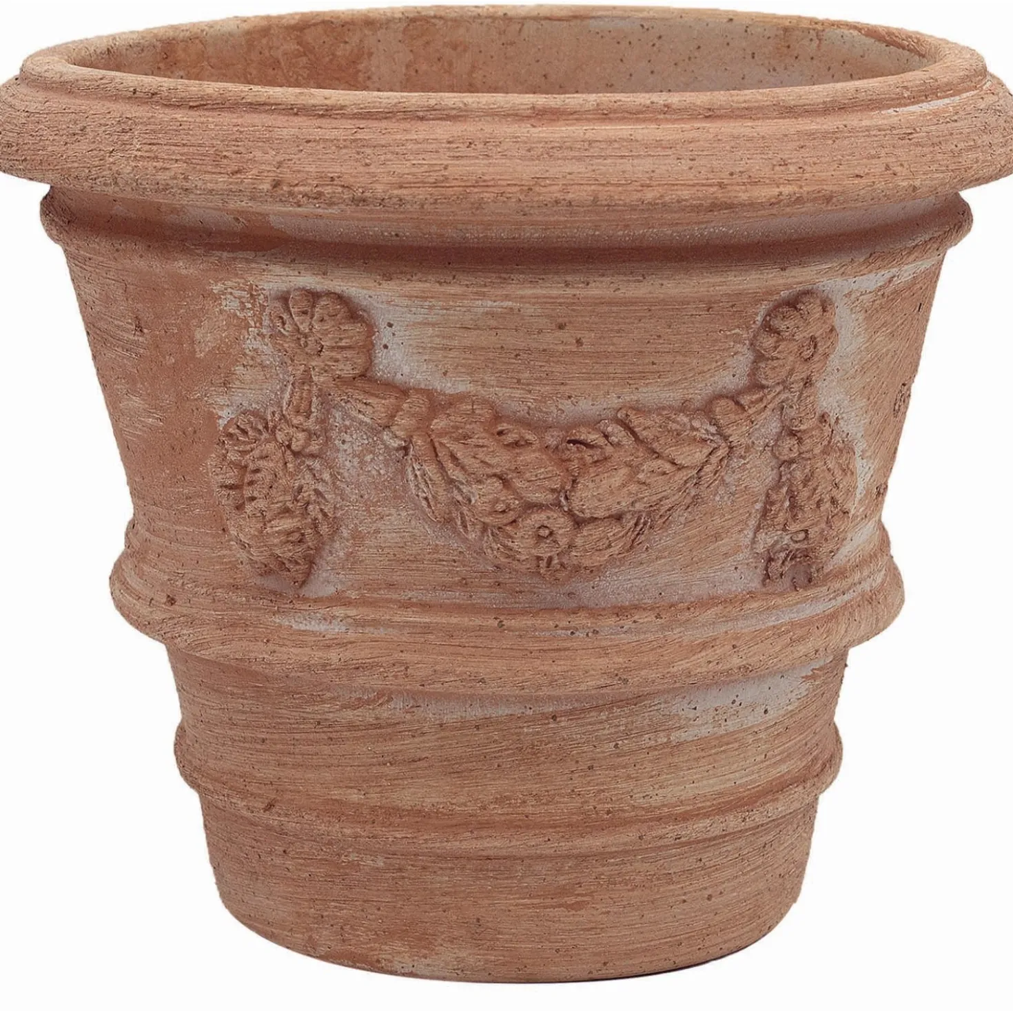 Vaso per piante in terracotta imprunetino festonato ø 20 cm