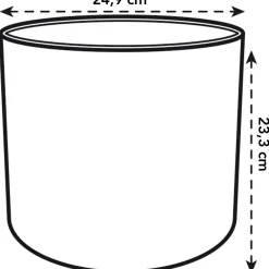 Vaso per piante rotondo Elho B.For Soft Ø 24,7 cm bianco