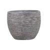 Vaso per piante rotondo in GRC 30x30x24,5 cm bianco