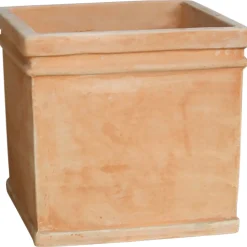 Vaso quadrato CHI 20,5xH20,5 cm terracotta