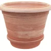 Vaso rotondo Firenze in terracotta 25 cm
