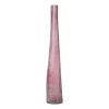 Vaso vitro monofiore in vetro scatola avana Ø9xH55 cm bordeaux