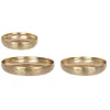 Vassoio decorativo Varanasi misura piccola Ø30,5 cm oro