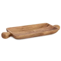 Vassoio rettangolare in legno di paulownia Aimi 40x15 cm