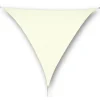 Vela ombreggiante triangolare 5x5x5 m ecrù