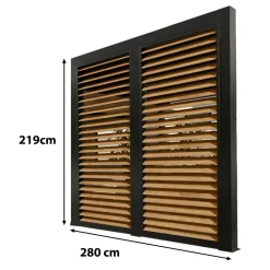 Veneziana in alluminio 300 cm simil legno 3630 e 2430