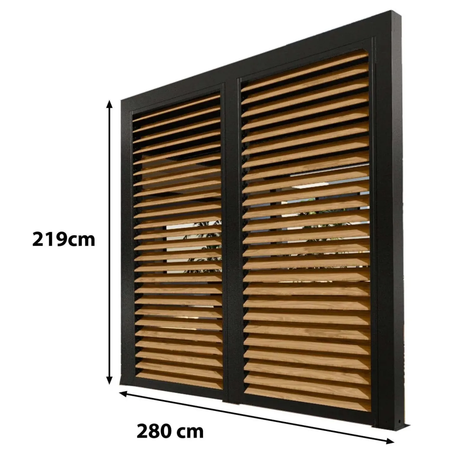 Veneziana in alluminio 300 cm simil legno 3630 e 2430