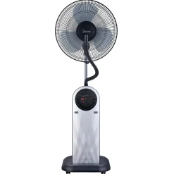 Ventilatore a piantana 3 pale Ø 40 cm grigio