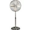 Ventilatore a piantana 4 pale Ø 50 cm cromo