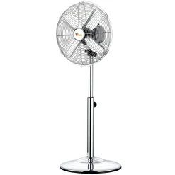 Ventilatore a piantana Vinco 4 pale 40 cm acciaio cromato