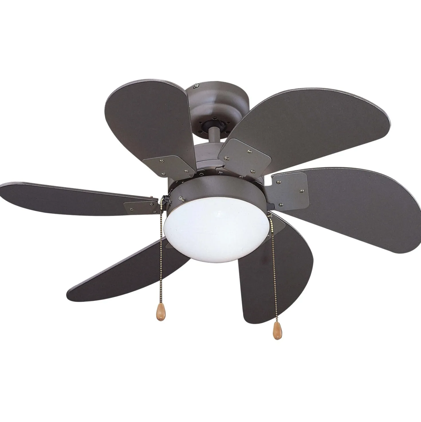 Ventilatore a soffitto 6 pale Ø 77 cm grigio