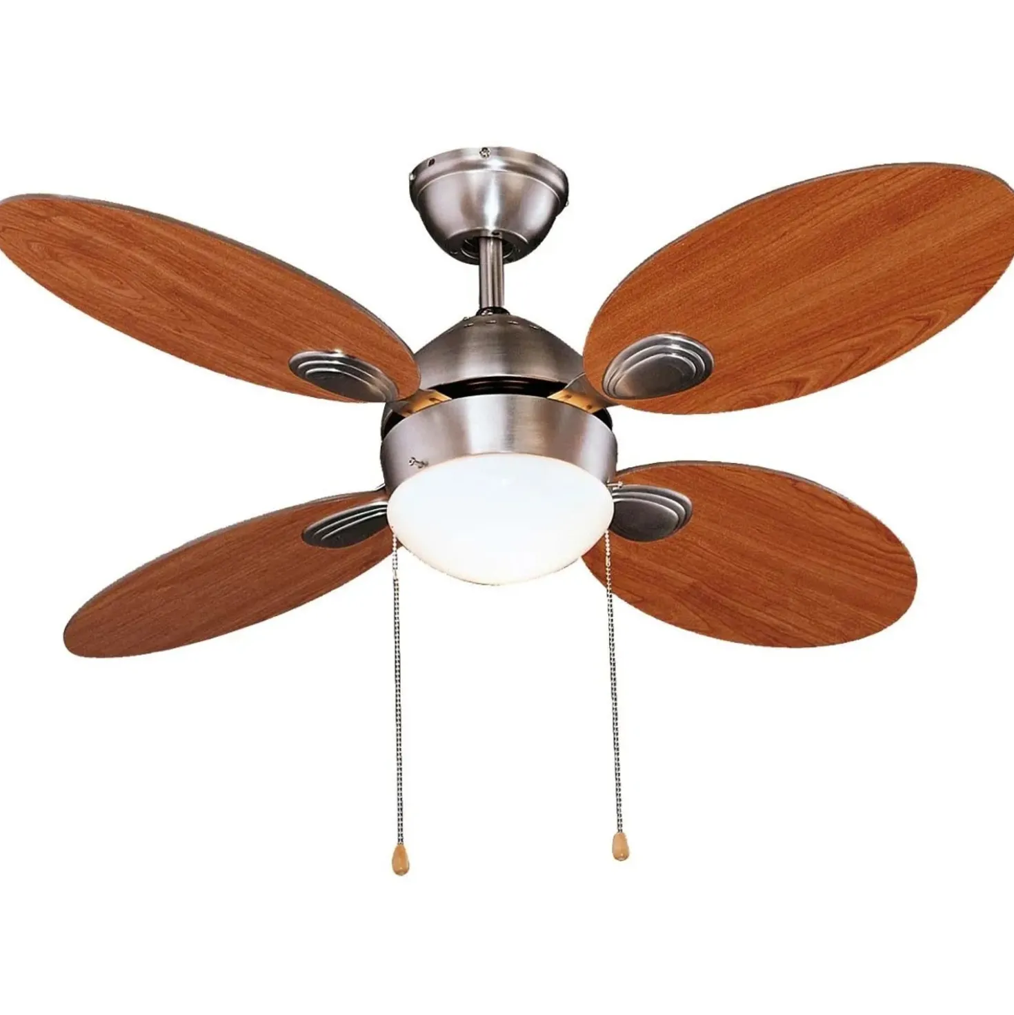 Ventilatore a soffitto 4 pale Ø 107 cm grigio