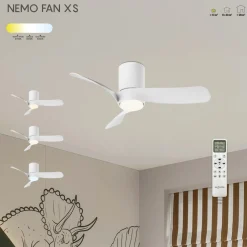 Ventilatore da soffitto con luce LED 20W Nemo ventilatore 24W bianco