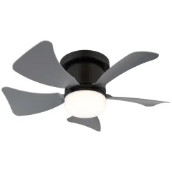 Ventilatore da soffitto con luce LED dimmerabile Ø 40,6 cm grigio