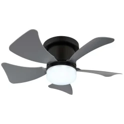 Ventilatore da soffitto con luce LED dimmerabile Ø 40,6 cm grigio