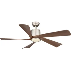 Ventilatore da soffitto con luce LED dimmerabile Ø 132 cm eff legno