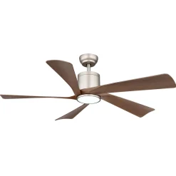 Ventilatore da soffitto con luce LED dimmerabile Ø 132 cm eff legno