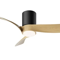 Ventilatore da soffitto con luce LED 20W Nemo ventilatore 24W nero