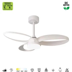 Ventilatore da soffitto con luce LED 24W Infinity ventilatore 32W