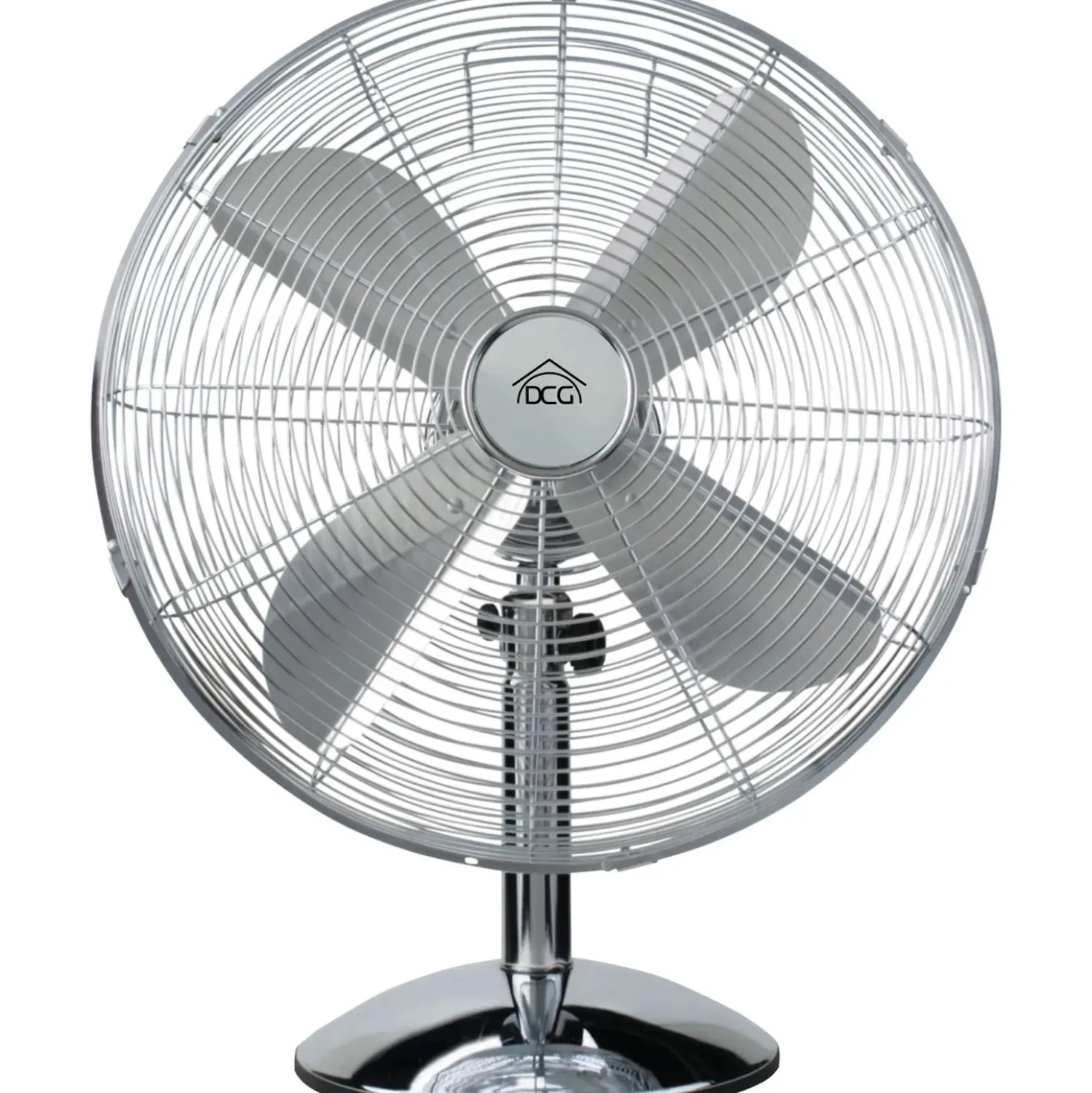 Ventilatore da tavolo 4 pale Ø 40 cm cromo