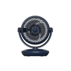 Ventilatore da tavolo 3 pale Ø 20 cm blu/nero