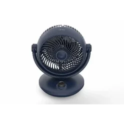 Ventilatore da tavolo 3 pale Ø 20 cm blu/nero