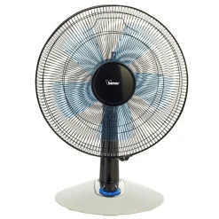 Ventilatore da tavolo 5 pale Ø 40 cm nero/blu