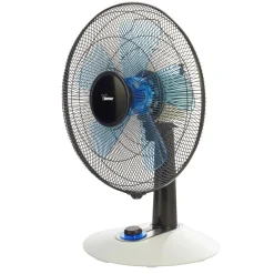 Ventilatore da tavolo 5 pale Ø 40 cm nero/blu