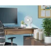 Ventilatore da tavolo a batteria Ø 20 cm Bianco