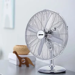Ventilatore da tavolo cromato Ø 40 cm