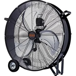 Ventilatore da terra 3 pale 75 cm nero